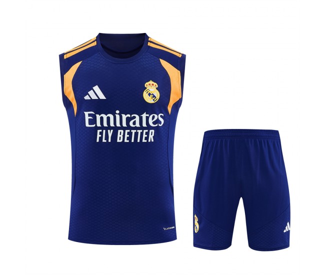 Real Madrid Adult Pre Match Sleeveless Navy Football Kit 2026-27
