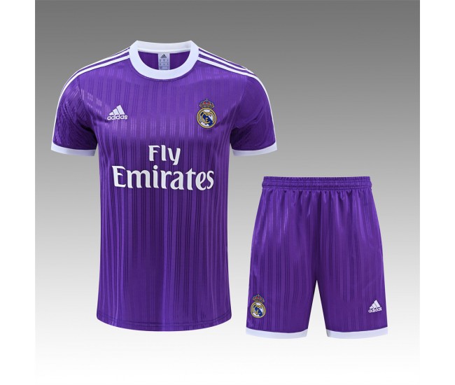 Real Madrid Adult Pre Match Purple Football Kit 2026-27