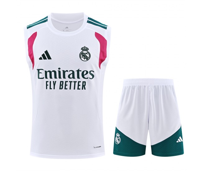 Real Madrid Adult Pre Match Sleeveless White Football Kit 2026-27