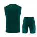 Real Madrid Adult Pre Match Sleeveless Green Football Kit 2026-27