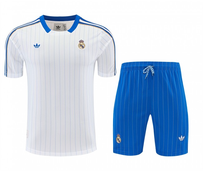 Real Madrid Adult Terrace Icons Training White Football Kit 2025-26 
