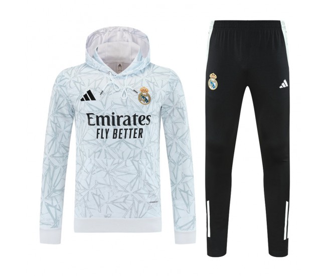 Real Madrid Mens Hooded Training Sweat Tracksuit 2025-26
