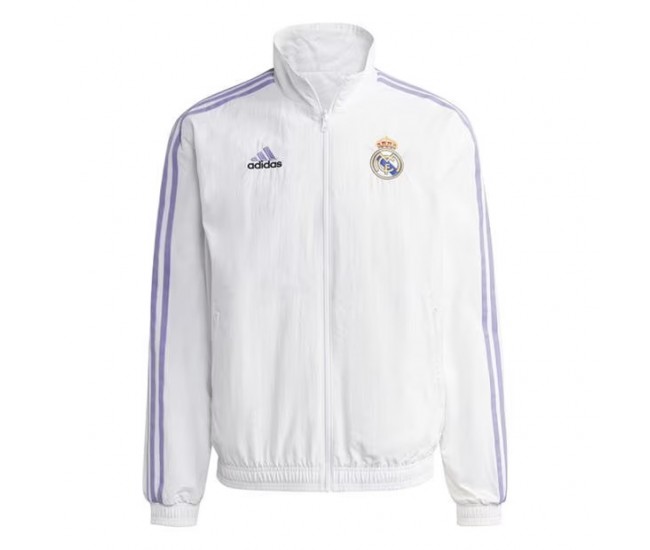 Real Madrid Mens Anthem Reversible Football Jacket 2023-24