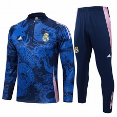 Real Madrid Blue Training Technical Football Tracksuit 2024-25