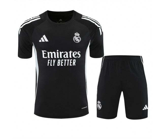 Real Madrid Mens Pre Match Black Training Kit 2025-26