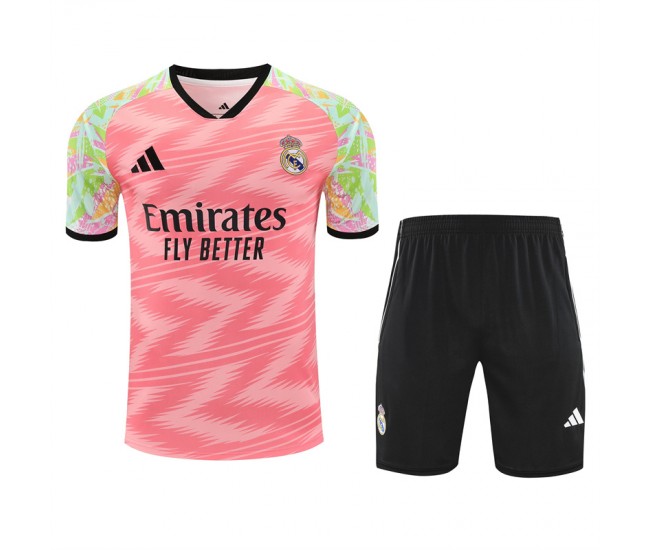 Real Madrid Mens Pre Match Red Football Training Kit 2025-26