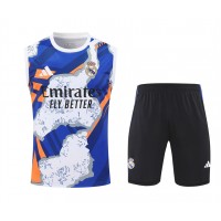Real Madrid Mens Pre Match Sleeveless Football Kit 2025-26