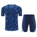 Real Madrid Mens Pre Match Blue Football Training Kit 2025-26