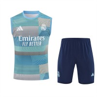 Real Madrid Mens Pre Match Sleeveless Training Football Kit 2025-26