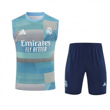 Real Madrid Mens Pre Match Sleeveless Training Football Kit 2025-26