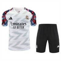 Real Madrid Mens Pre Match White Football Training Kit 2025-26