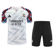 Real Madrid Mens Pre Match White Football Training Kit 2025-26