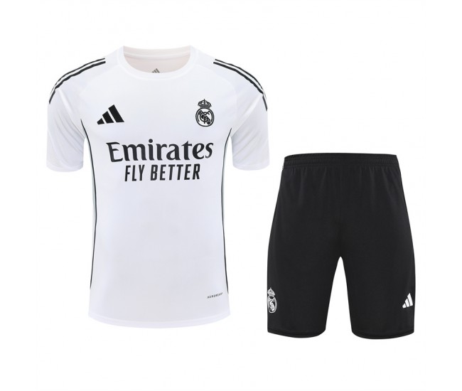 Real Madrid Mens Pre Match White Kit 2025-26
