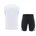 Real Madrid Mens Pre Match White Sleeveless Kit 2025-26