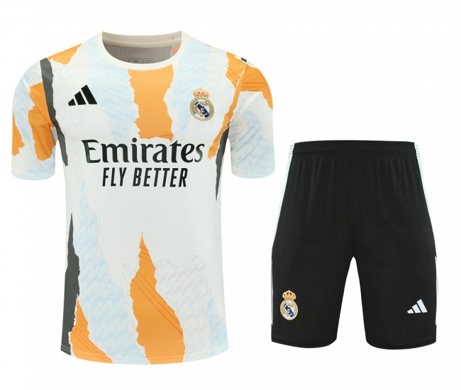 Real Madrid Mens Warm Up Football Kit 2024-25