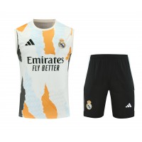 Real Madrid Mens Warm Up Sleeve Football Kit 2024-25