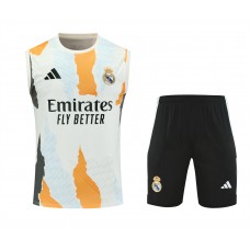 Real Madrid Mens Warm Up Sleeve Football Kit 2024-25