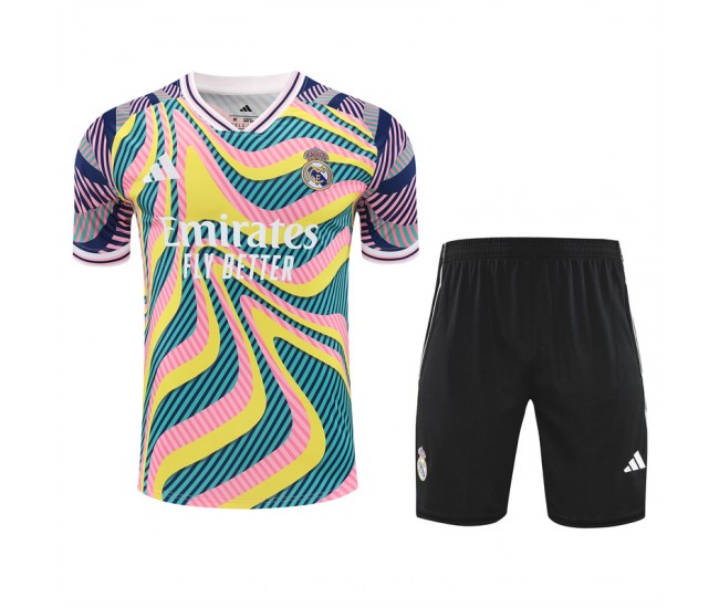 Real Madrid Mens Warm Up Football Kit 2025-26