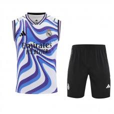 Real Madrid Mens Warm Up Sleeveless Training Football Kit 2025-26