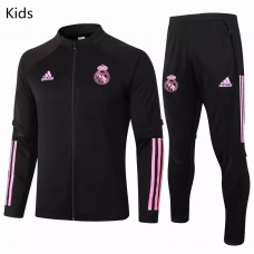 Real Madrid Presentation Soccer Tracksuit Kids Black 2020 2021