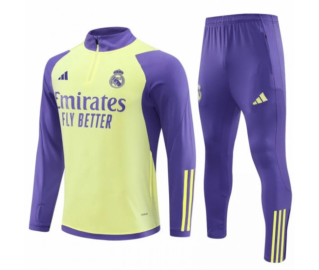Real Madrid Purple Training Technical Football Tracksuit 2023-24