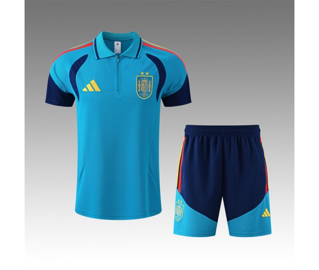 Spain Adult Blue Pre Match Football Kit 2026