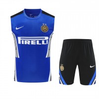 Inter Milan Adult Training Sleeveless Blue Football Kit 2025-26