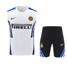 Inter Milan Adult Training Sleeveless White Football Kit 2025-26