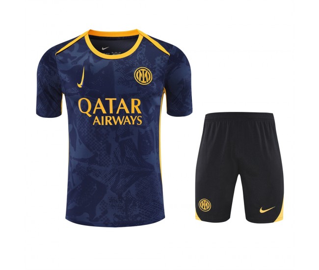 Inter Milan Adult Pre Match Champions League Football Kit 2024-25