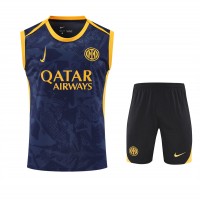 Inter Milan Adult Pre Match Champions League Sleeveless Football Kit 2024-25