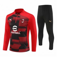 AC Milan Red Training Technical Football Tracksuit 2024-25