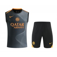 Inter Milan Adult Pre Match Training Sleeveless Football Kit 2025-26