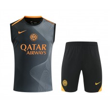 Inter Milan Adult Pre Match Training Sleeveless Football Kit 2025-26 Inter Milan Adult Pre Match Training Sleeveless Football Kit 2025-26