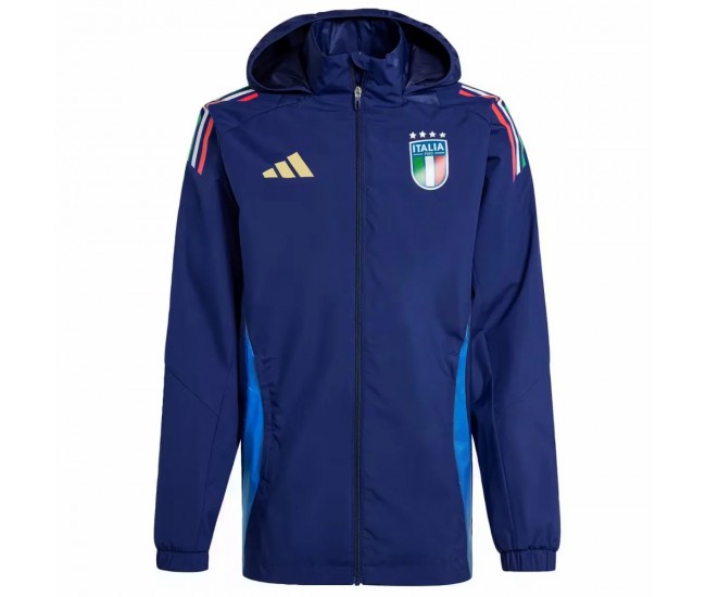 Italy Mens Training Rain Football Jacket 2024-25