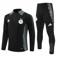 Algeria Black Training Technical Football Tracksuit 2024-25