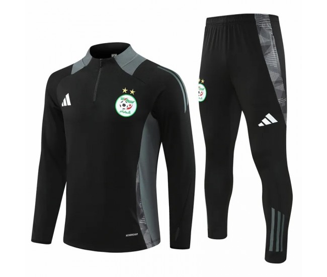 Algeria Black Training Technical Football Tracksuit 2024-25