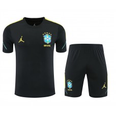 Brazil Adult Pre Match Black Football Kit 2026 Brazil Adult Pre Match Black Football Kit 2026