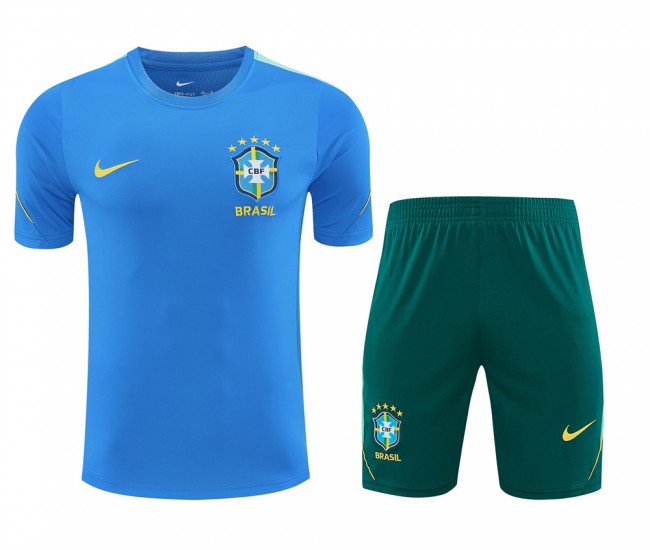 Brazil Adult Pre Match Bule Football Kit 2026