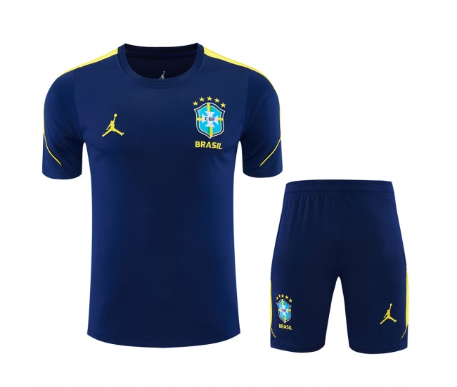 Brazil Adult Pre Match Navy Football Kit 2026