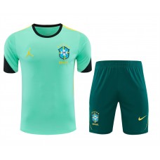 Brazil Adult Pre Match Green Football Kit 2026 Brazil Adult Pre Match Green Football Kit 2026
