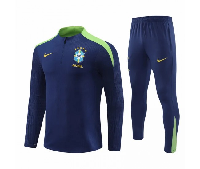 Brazil National Team Navy Training Technical Football Tracksuit 2023-24