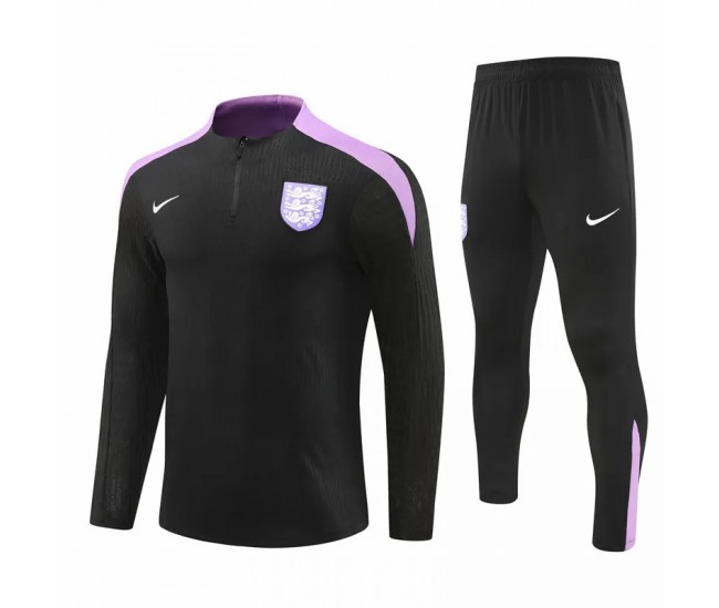 England Black Training Technical Football Tracksuit 2024-25