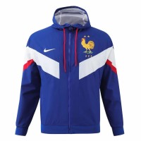 France Mens Hooded Windbreaker Football Jacket 2024-25