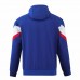 France Mens Hooded Windbreaker Football Jacket 2024-25