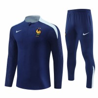 France National Team Navy Training Technical Football Tracksuit 2024-25