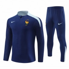 France National Team Navy Training Technical Football Tracksuit 2024-25