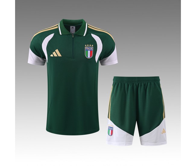 Italy Adult Green Pre Match Football Kit 2026