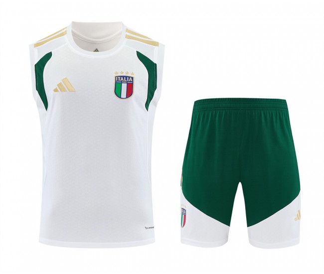 Italy Adult White Training Sleeveless Football Kit 2026