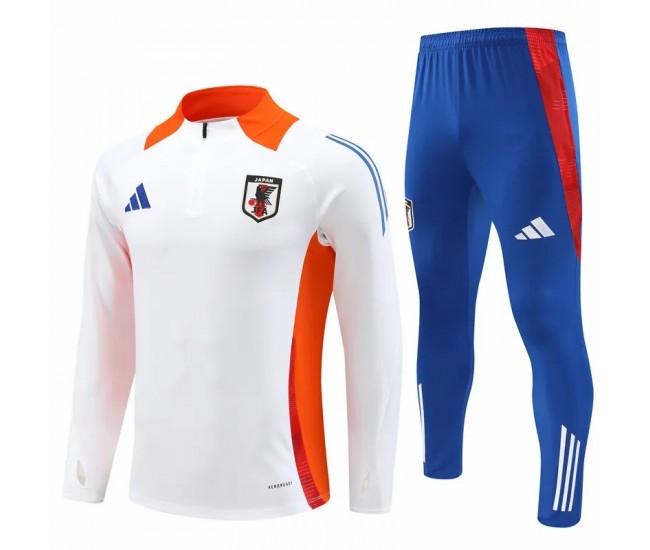 Japan White Training Technical Football Tracksuit 2024-25