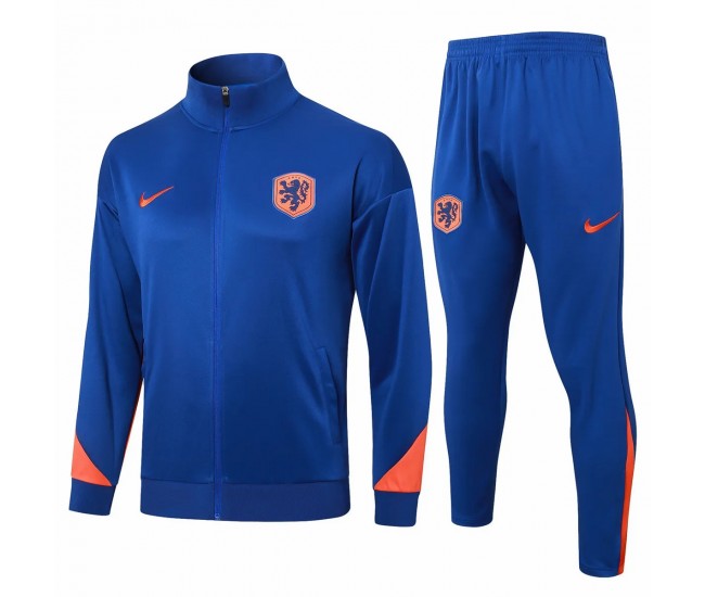 Holland Blue Training Presentation Football Tracksuit 2024-25